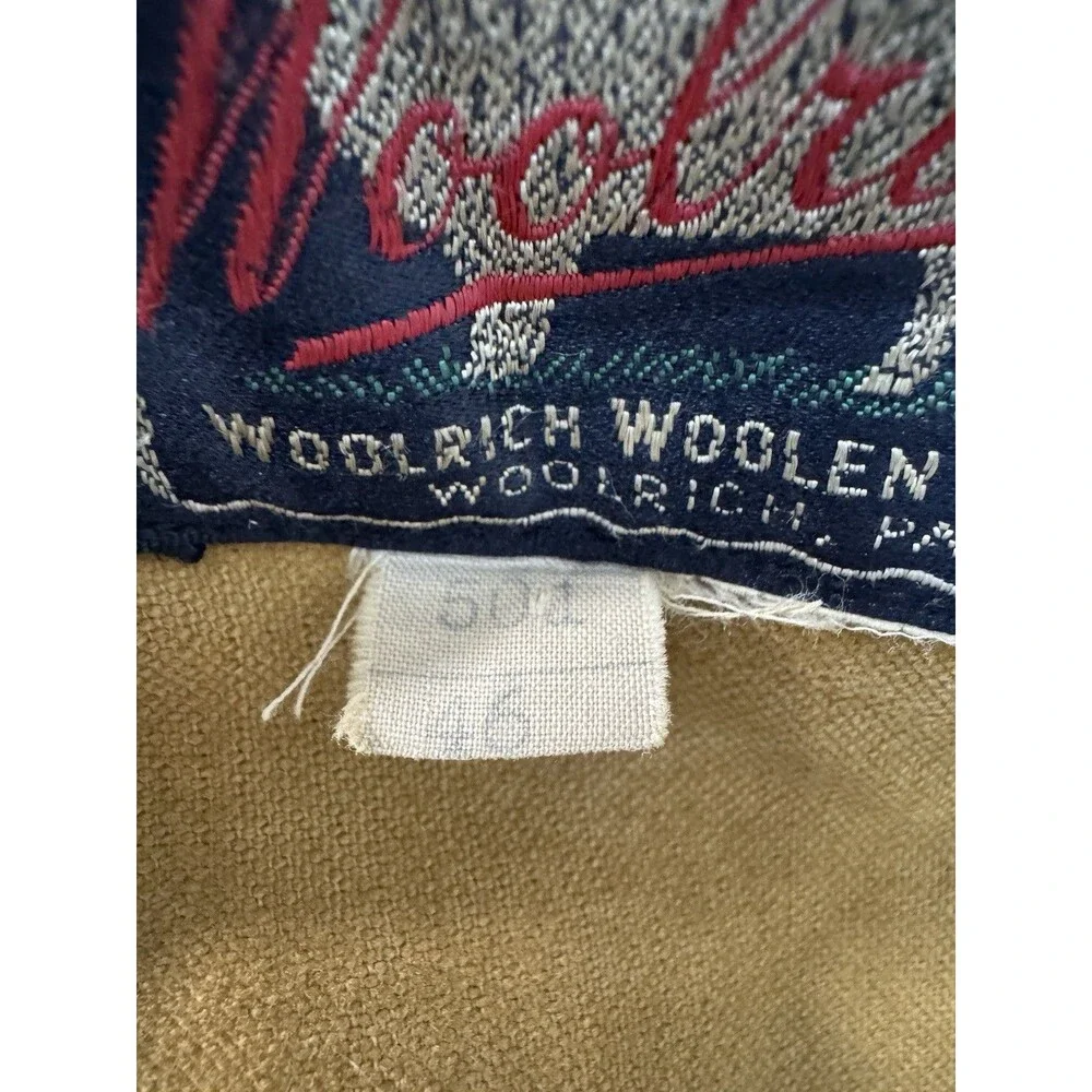 Vintage Woolrich #501 Red Buffalo Plaid Hunting Coat Split Hood Size 46 Rare